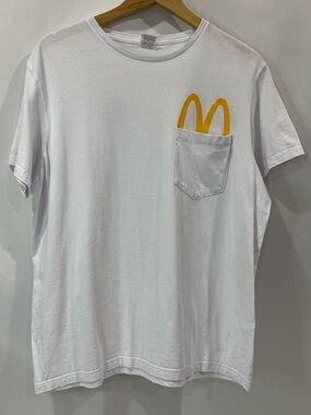 White McDonald's Cropped Tee  Size L